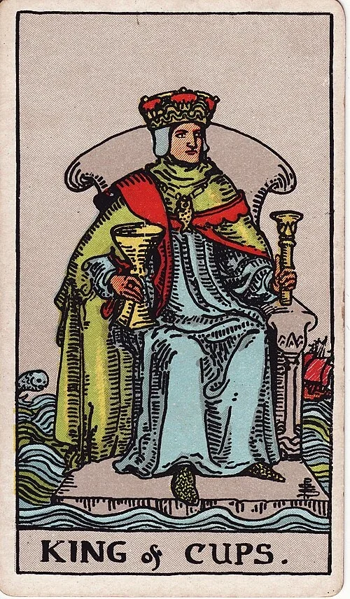 King of Cups from the historical Rider–Waite–Smith deck