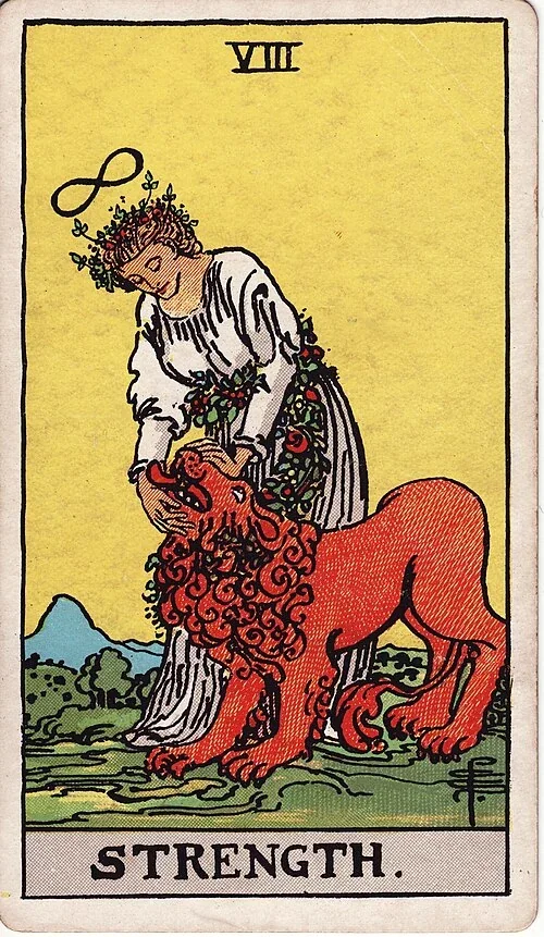 Strength from the historical Rider–Waite–Smith deck