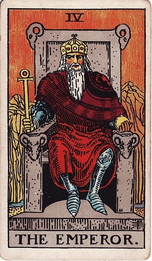 The Emperor from the historical Rider–Waite–Smith deck