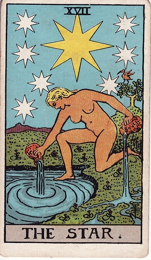 The Star from the historical Rider–Waite–Smith deck
